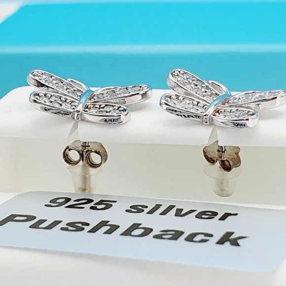 "925 Sterling Silver CZ Beautiful Earrings for Women, 1USPAR4180 - Picture 2 of 10